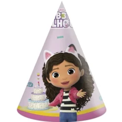 6 chapeaux de fête en carton - 25 x 18 x 9 cm - Gabby et la Maison magique™