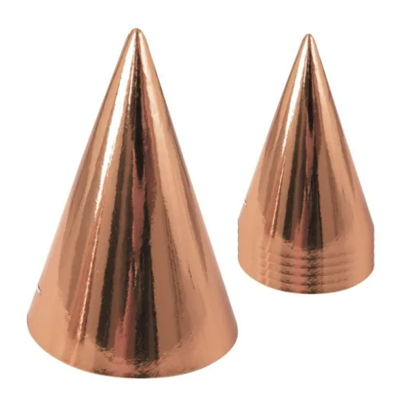 6 chapeaux pointus en carton - Couleur au choix