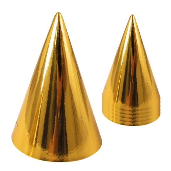 6 chapeaux pointus en carton - Couleur au choix