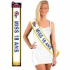 Écharpe "Miss 18 Ans" Bleue