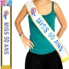 Écharpe "Miss 50 Ans" Bleue