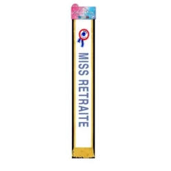 Écharpe "Miss Retraite" Bleue