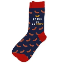 Chaussettes "Le roi de la chipo" - Collection Claquettes Chaussettes