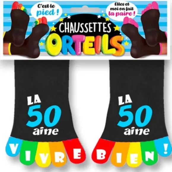 Chaussettes à Orteils - Anniversaire 50 ans