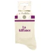 Chaussettes à paillettes avec bandes pour femme - Modèle au choix