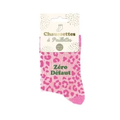 Chaussettes à paillettes à motifs félins pour femme - Modèle au choix