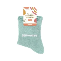 Chaussettes à paillettes à motifs félins pour femme - Modèle au choix