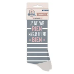 Chaussettes pour femme - Je ne fais rien mais je le fais bien
