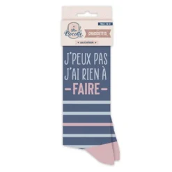 Chaussettes pour femme - J'peux pas j'ai rien à faire