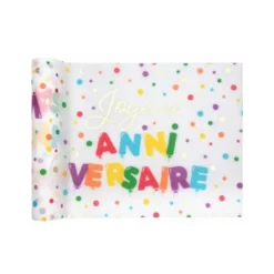 Chemin de table - Anniversaire Ballons Multicolores