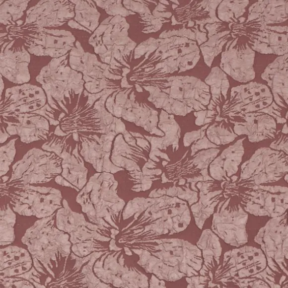 Chemin de table avec fleurs de lys - 28 cm x 3 m - Couleur au choix