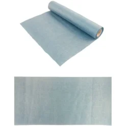 Chemin de Table Burlap - Bleu Métal
