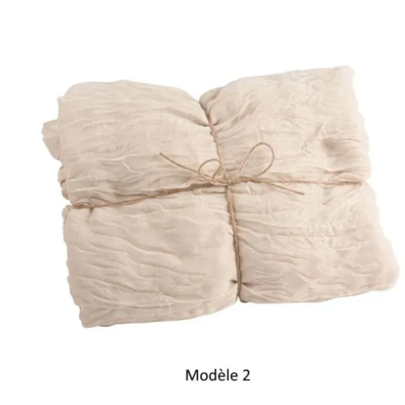 Chemin de table Cheesecloth - 90 cm x 3 m - Couleur au choix