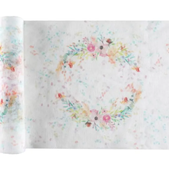 Chemin de table - 26 cm x 3 m - Mariage Fleuri