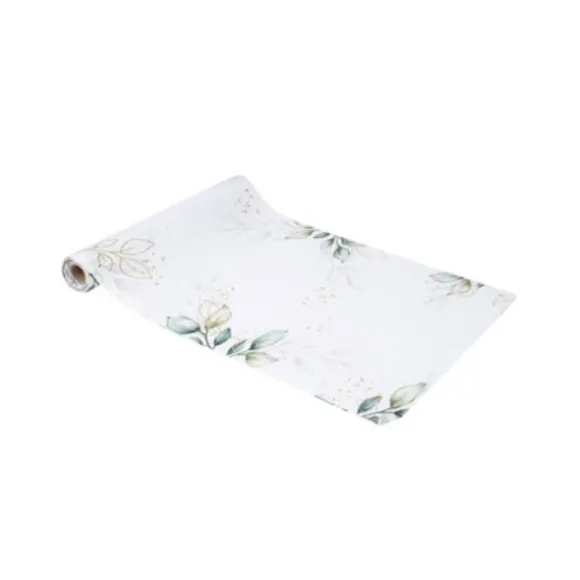 Chemin de table - Collection Botanique Vert et Or