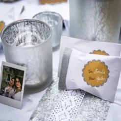 Chemin de Table - Coquettes Paillettes - Argent