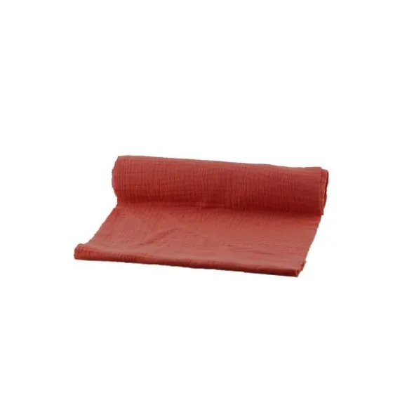 Chemin de Table Coton Gaufre - 3 m - Couleur au Choix
