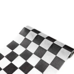 Chemin de table Damier Noir et Blanc