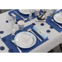 Chemin de Table 3 en 1 Airlaid Luxe - 4m80 - Couleur au Choix
