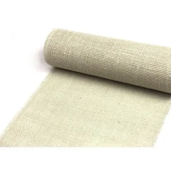 Chemin de Table en Jutes - Fibres végétales - Blanc