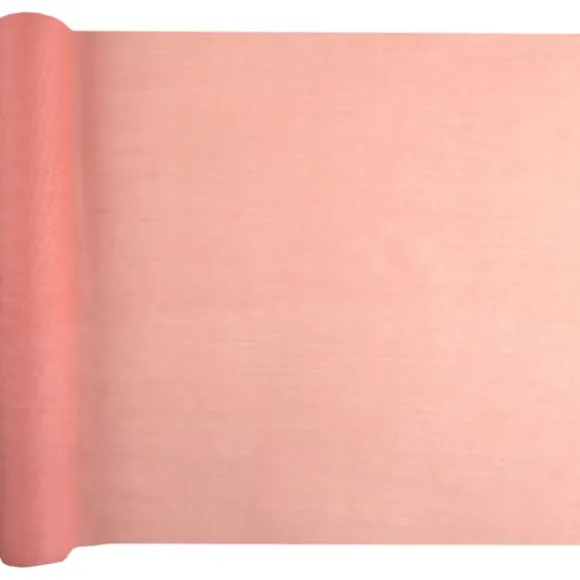Chemin de table en mousseline - 36 cm x 5 m - Couleur au choix