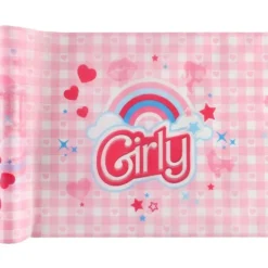 Chemin de table en polyester - 30 cm x 5 m - Collection Girly