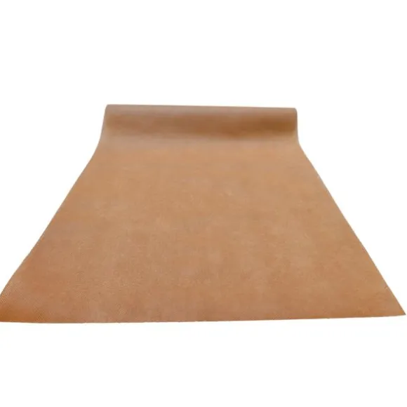 Chemin de table 3 en 1 prédécoupé en spunbond - 40 cm x 4,8 m - Couleur au choix