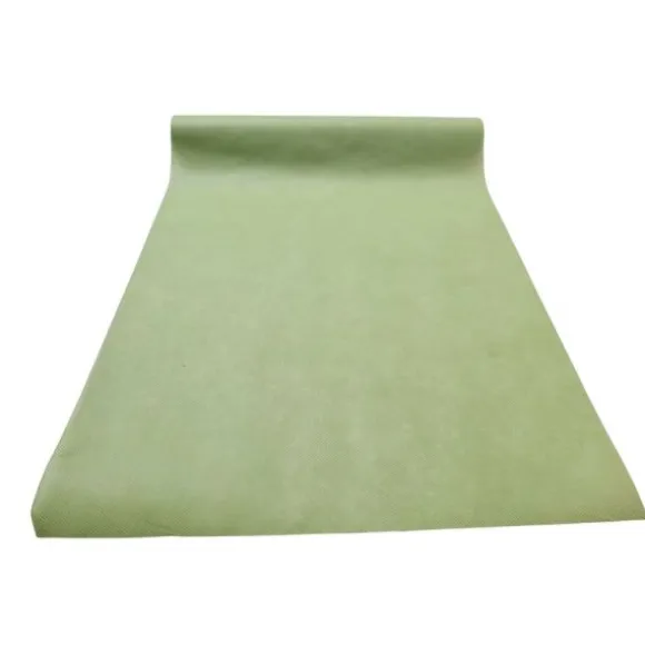 Chemin de table 3 en 1 prédécoupé en spunbond - 40 cm x 4,8 m - Couleur au choix