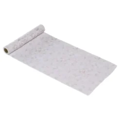 Chemin de table en tarlatane - Feuillage - 28 cm x 3 m - Collection Voile de Douceur
