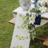 Chemin de table en tissu - 28 cm x 5 m - Collection Dolce Vita