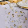 Chemin de table en tissu 28 cm x 5 M - Collection Mimosa