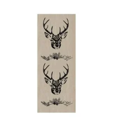 Chemin de Table en Toile Cerf Noir