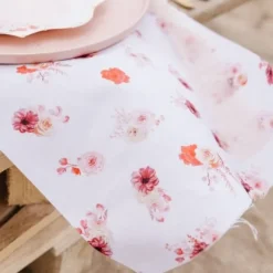 Chemin de table floral - 28 cm x 5 m - Collection Love to Love