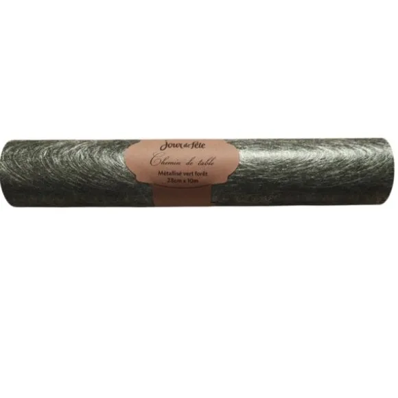 Chemin de table Floral - 28 cm x 10 m - Couleur au choix