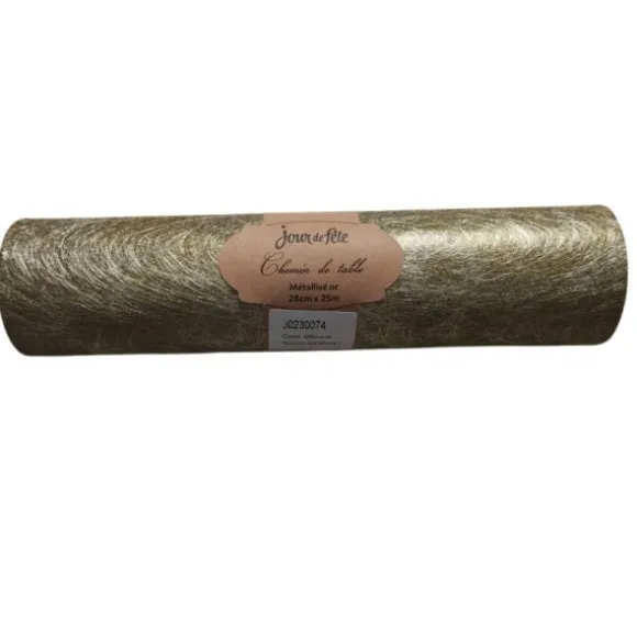 Chemin de table Floral - 28 cm x 10 m - Couleur au choix