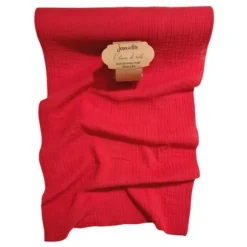 Chemin de table Gaze de Coton - 28 cm x 3 m - Couleur au choix