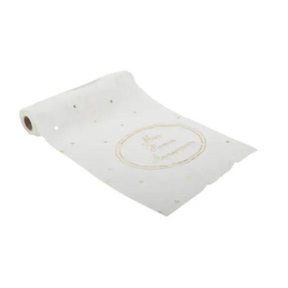 Chemin de Table Gaze de coton - Mon Premier Anniversaire