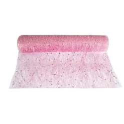 Chemin de table Glitter 30cm x 500cm - Vieux Rose