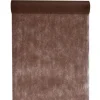 Chemin de Table Intissé Chocolat - 30cm x 10m