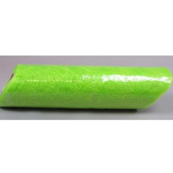 Chemin de Table Intissé 30 cm x 25 M - Vert Kiwi - Vagues
