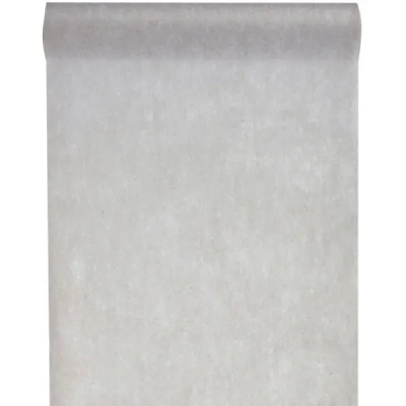 Chemin de Table Intissé Gris - 30cm x 10m