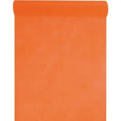 Chemin de Table Intissé Orange - 30cm x 10m