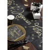 Chemin de Table "Joyeuses Fêtes" - Noir