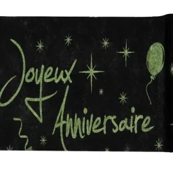 Chemin de Table "Joyeux Anniversaire" - Vert