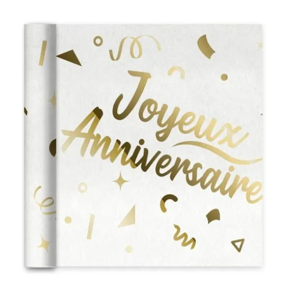 Chemin de table - Joyeux Anniversaire - Collection Confettis