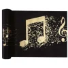 Chemin de Table Musique - Or & Noir - 5 mètres