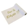 Chemin de table - 4 m - Vive la Retraite !!!