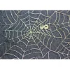 Chemin de Table Organza - Toiles d'Araignée Argentées