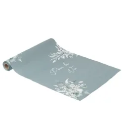 Chemin de table "Pour la vie" - 28 cm x 5 m - Collection Greenery