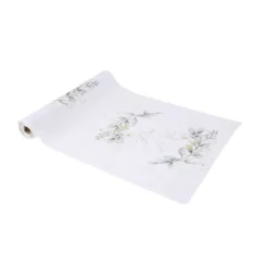 Chemin de table Pour la Vie - Collection Botanique Vert et Or